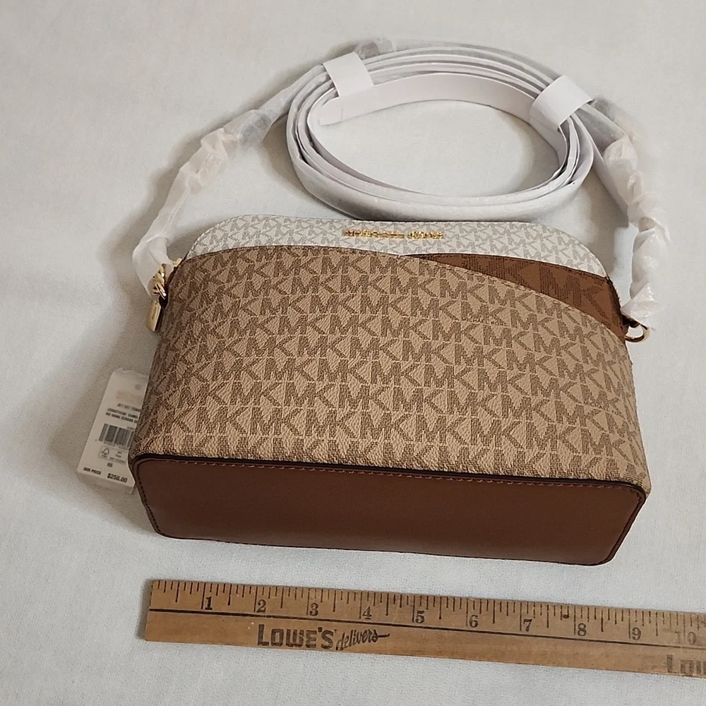 Michael Kors Camel Multi MD Dome Crossbody Bag